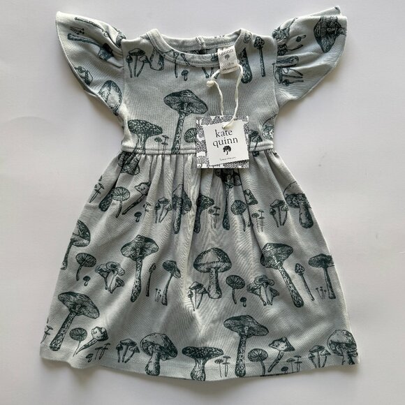 kate quinn Other - Kate Quinn Flutter Dress | Mushroom Print, Short Sleeve | 12–18M | NWT